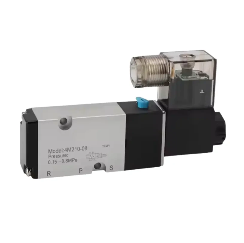2- via 5- Port Vàlvula de solenoide pneumàtic d'alta pressió (0-10 mPa)