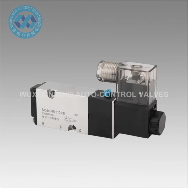2- via 5- Port Vàlvula de solenoide pneumàtic d'alta pressió (0-10 mPa)