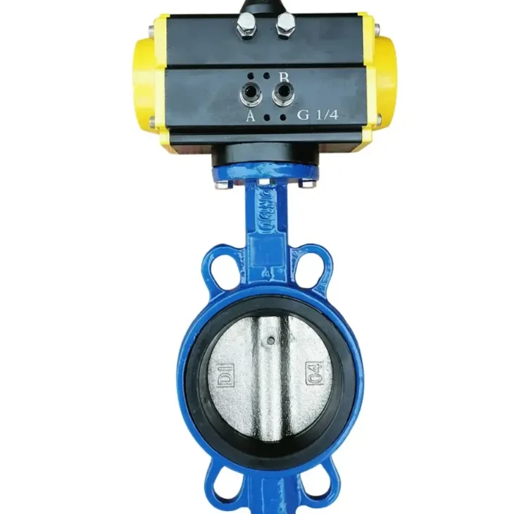 Fabricant xinès Preu Pneumàtic d’acer inoxidable Vàlvula de papallona