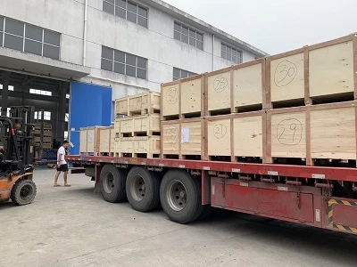 L'enviament de la vàlvula de papallona pneumàtica s'envia a Corea del Sud